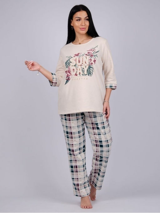 Пижама, домашний костюм ДК-62-бежевый - Ihomelux фото 5