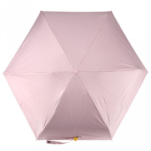 Зонт-мини механический Палитра UPF50+ ткань эпонж (полиэстер) + черное УФ-покрытие, 6 лучей, д/купола 90см, 5 сложений, 18см в сложенном виде, механизм против ветра, ручка с покрытием soft-touch, цвет розовый, 218гр (Китай) - Домашняя мода фото 4