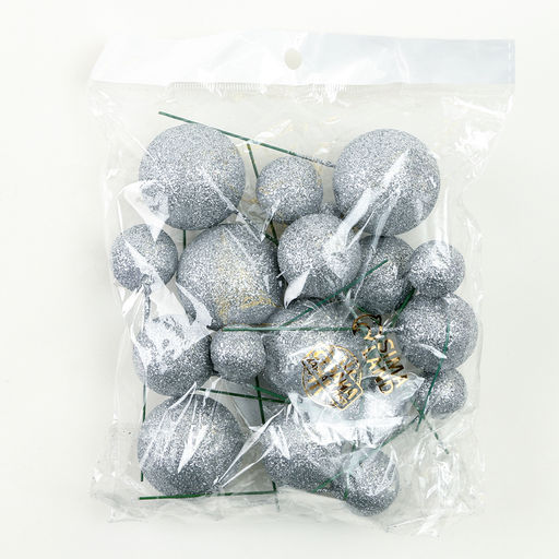 Набор для украшения Бусины, набор 20 шт, цвет серебро - Страна карнавалия фото 4