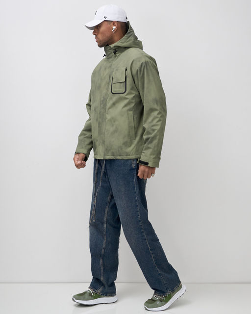 Куртка спортивная мужская весна осень цвета хаки 25473Kh - Mtforce фото 3