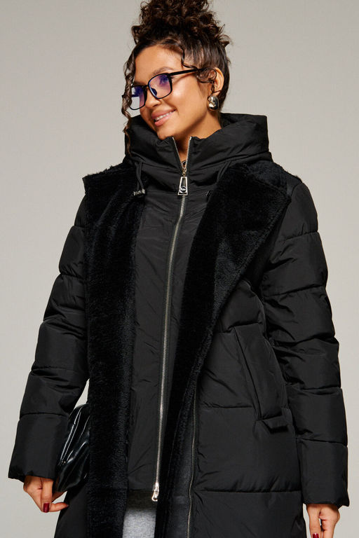 Пальто Beautiful Free 8011 черный