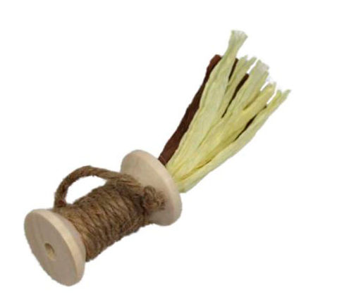 Натуральная игрушка-катушка для кошек, деревянная дразнилка 15 см 240147 240147