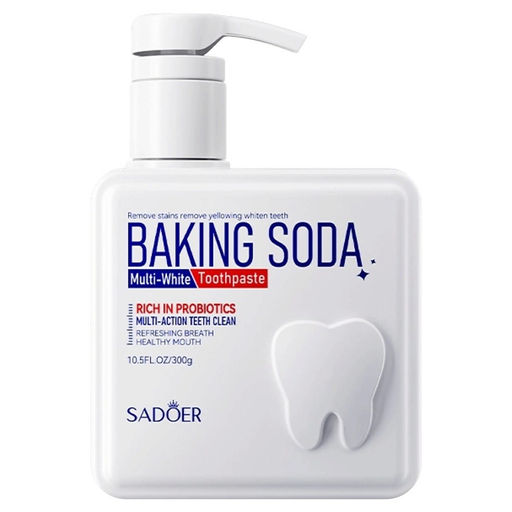 SADOER Отбеливающая зубная паста сода, 300 гр