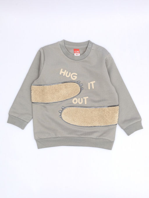 CRB wear / CWBB 90279-23-429 Комплект для мальчика (джемпер, брюки),серый  фото 2