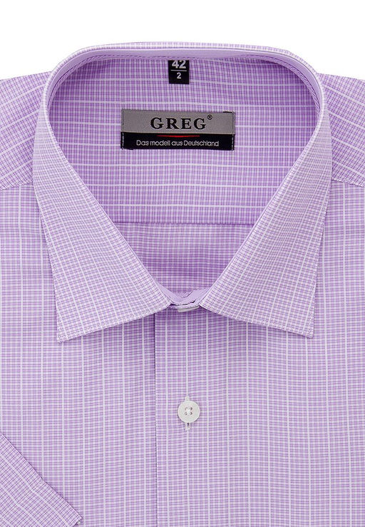 Сорочка мужская короткий рукав GREG Gb715/309/577/P/1*