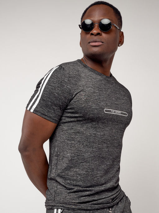 Спортивный костюм летний мужской темно-серого цвета 22265TC - FUYOUKAI фото 15