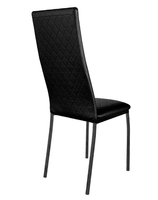 Стул "Бостон" (Стеганный) к\з черный н.черные
