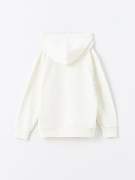 Kap??onlu Bask?l? Uzun Kollu Erkek ?ocuk Sweatshirt - Waikiki фото 2