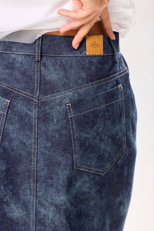 Юбка LAIKONY 872-2 темно-синий  фото 2