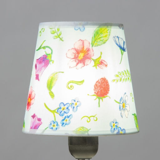 Абажур для светильника универсальный BayerLux Мелкие цветы, прищепка,14?14?13 см  фото 5