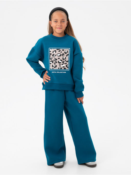 Костюм Пятнышки детский девочка изумруд - София фото 49