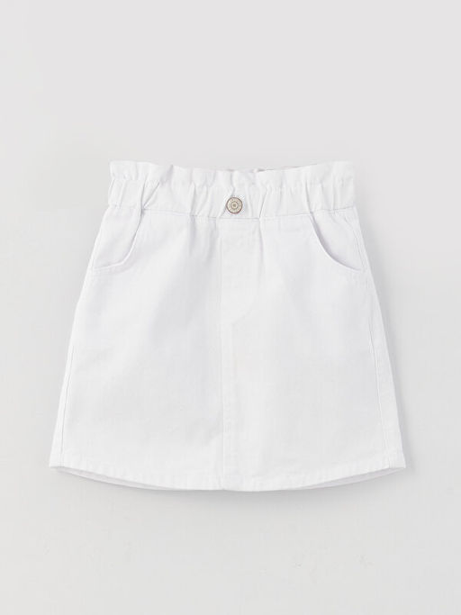 Beli Lastikli Basic Gabardin K?z ?ocuk Etek