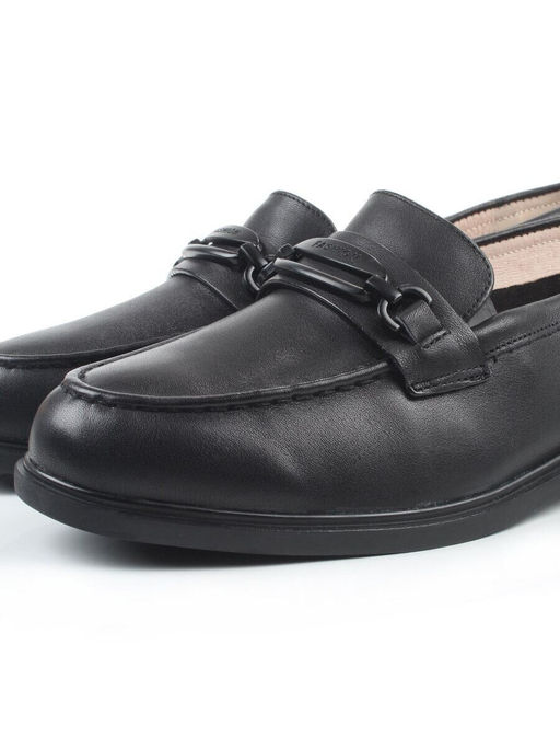 06-DEB33-1 BLACK Туфли женские (натуральная кожа)