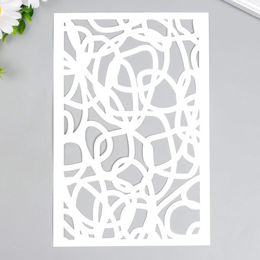 Пластиковый трафарет для творчества «Текстура», шаблон, 24×16 см