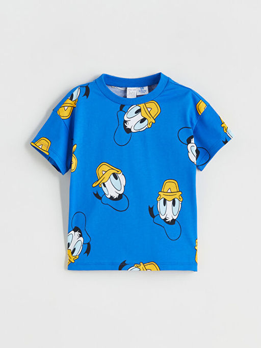 Donald Duck Bask?l? Erkek Bebek Ti??rt ve ?ort 2li