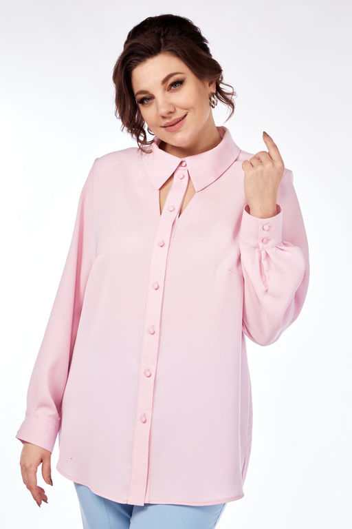 Блуза Элль стиль 2276а нежно-розовый  фото 5