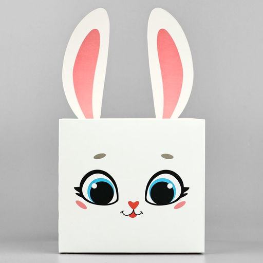 Цена за 2 шт. Коробки для мини букетов «Зайка», 12 х 20 х 10 см