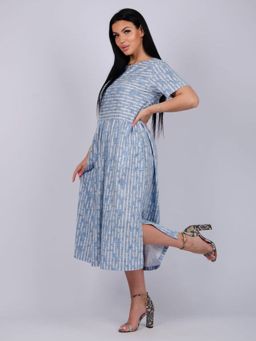 Платье "Делия" штрих, трикотаж