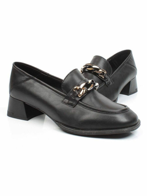 03-PDG196-1 BLACK Лоферы женские (натуральная кожа) - Фабричный китай фото 13