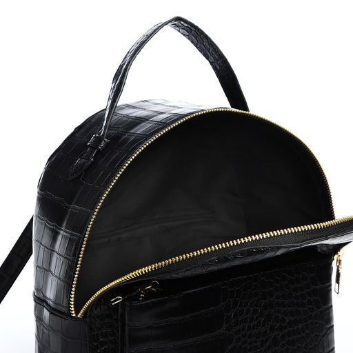 Рюкзак женский из искусственной кожи на молнии, 1 карман, цвет чёрный - Simaland фото 4