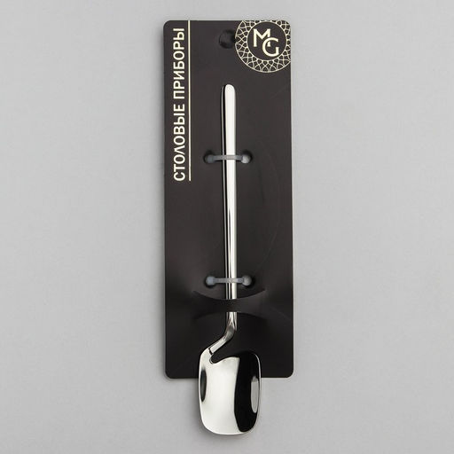 Ложка чайная Magistro Wave, длина 13.5 см, нержавеющая сталь, серебристая  фото 7