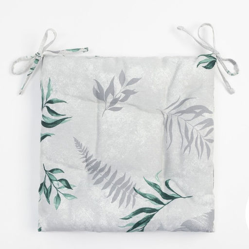 Подушка на стул «Доляна» Tropics, 42×42×7 см, серая
