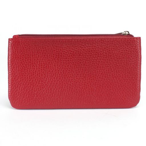 Портмоне женское Croco-ПР-805 натуральная кожа 3 отд, 4 карм, красный флотер (113) 238497  фото 2
