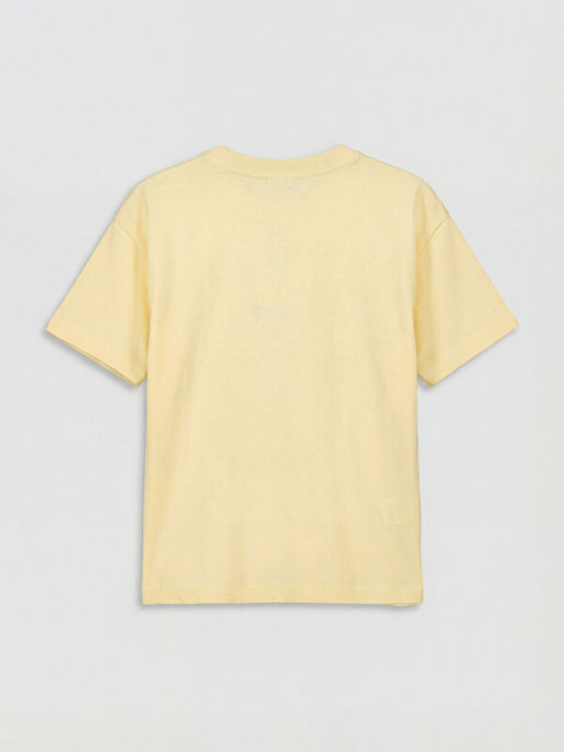 Bisiklet Yaka Bask?l? Erkek ?ocuk Ti??rt