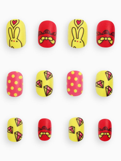 Детские накладные ногти «Зайчик», 12 шт.