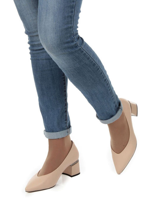 06-P9202-2 BEIGE Туфли женские (натуральная кожа) - No name фото 4