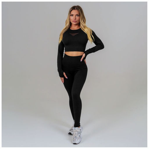 Легинсы женские спортивные ONLYTOP, размер 46 (L), чёрные