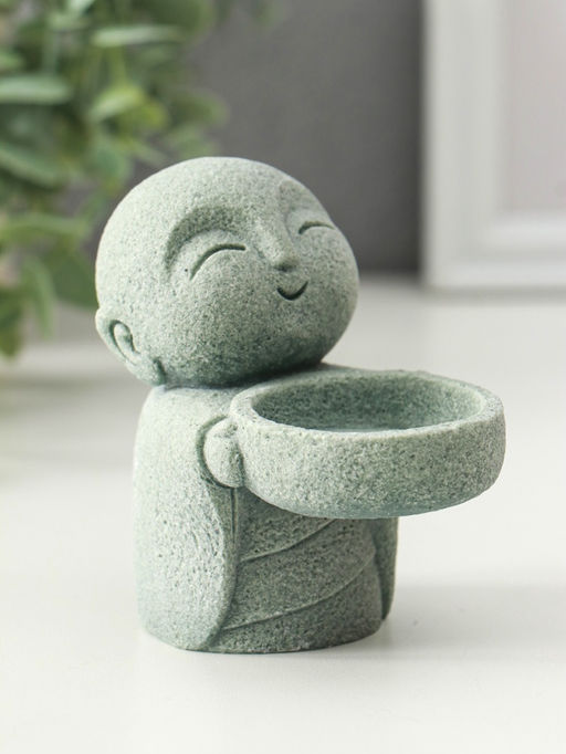 Подсвечник на 1 свечу песчаник «Маленький монах», d=4 см, 6×9×8.5 см