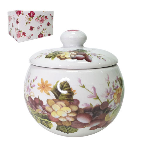 Сахарница 300мл Натюрморт с крышкой, фарфор арт. SL139-4"-544 (099301)
