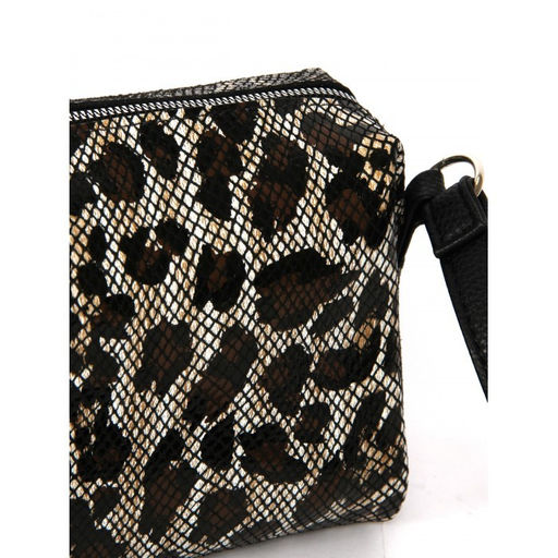 Сумка женская натуральная кожа ADEL-114 (отделка ИСК/КОЖА), 1отд, плечевой ремень, леопард 261976 - Adelia фото 4