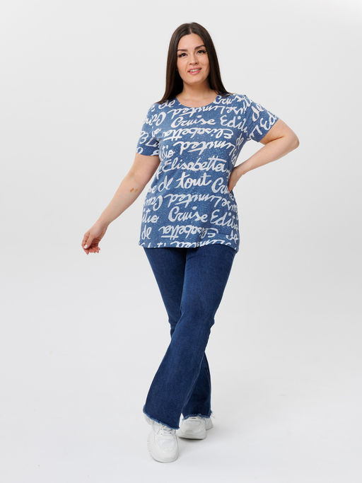 Футболка женская Ф-48 (деворе) Хаки