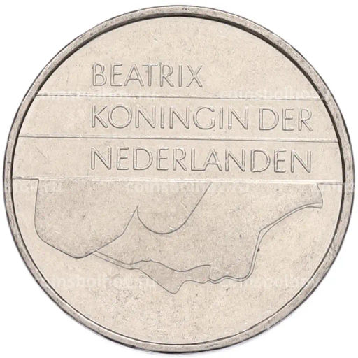 Монета 1 гульден 1986 года Нидерланды