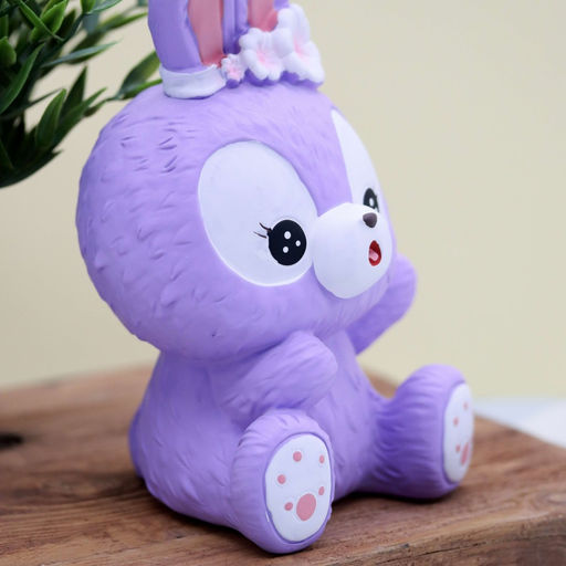 Копилка Surprised bunny, purple (20 см), пластик