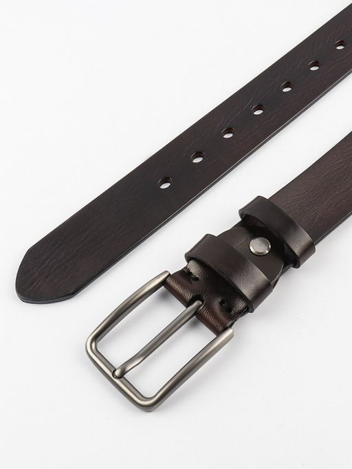 Мужской кожаный ремень Dierhoff ДРК 3054/1-40 Коричневый