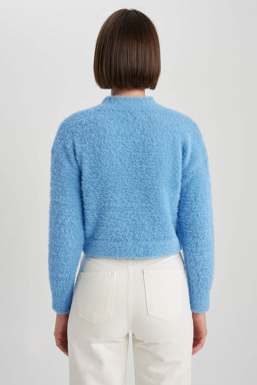 Свитер стандартного кроя с полуводолазкой - Defacto фото 6