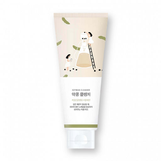 Round Lab Soybean Cleanser, 150ml - Питательная пенка-скраб для умывания с соей