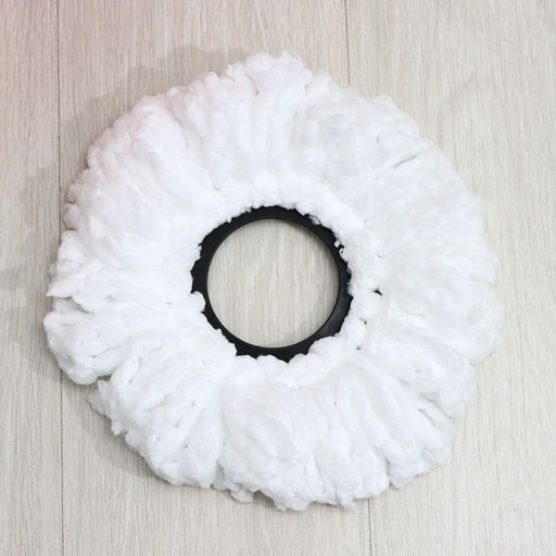 Швабра с отжимом и ведром на колёсиках с пластиковой центрифугой Доляна, 14 л, швабра, запасная насадка из микрофибры, МИКС