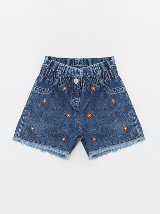 Beli Lastikli Basic K?z Bebek Jean ?ort