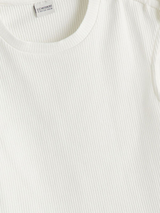 Bisiklet Yaka K?z ?ocuk Crop Atlet