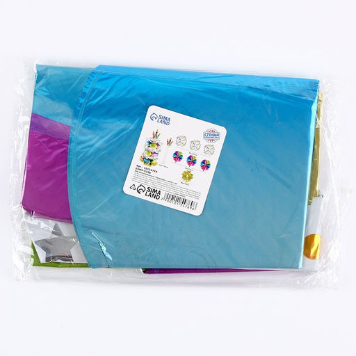 Воздушный шар фольгированный 42" «Пирамидка – цветы», под воздух