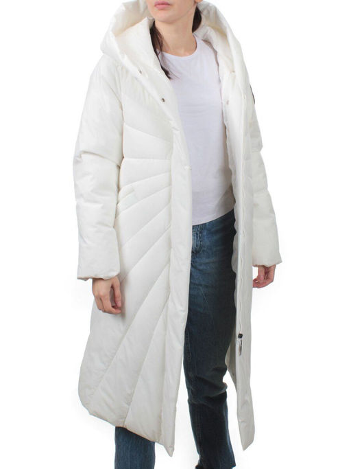 H265 WHITE Пальто зимнее облегченное женское (150 гр. холлофайбер) - Fashion фото 6