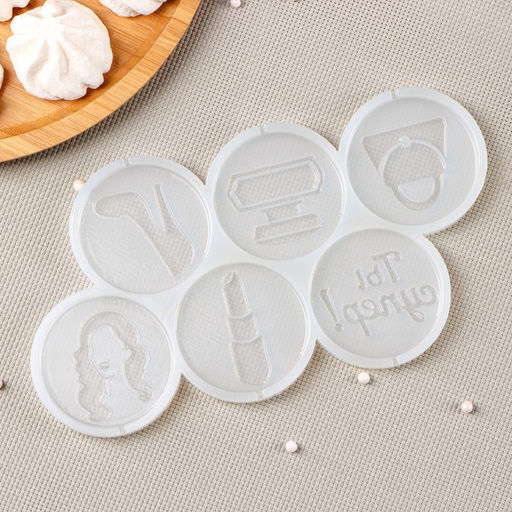 Силиконовый молд для леденцов и шоколада Женский набор, 22?11 см, ячейка d=6 см, прозрачный - Simaland фото 5