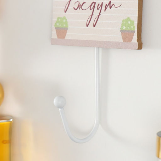 Настенный крючок декоративный «Дом там, где тебя ждут», дерево, 10×11 см