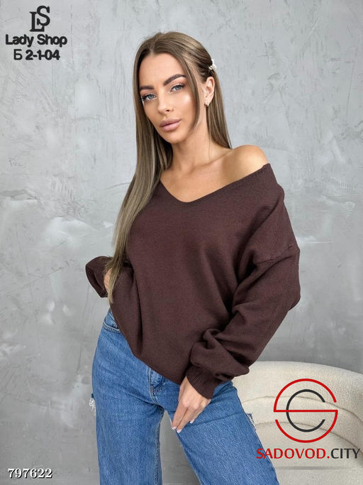 Свитер с V-образным вырезом - Bruno фото 2
