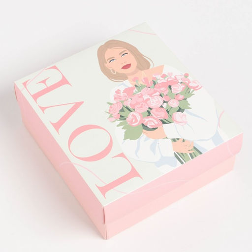 Набор подарочный KAFTAN Love, термос, носки 3 пары, размер 36-39 (23-25 см), открытка