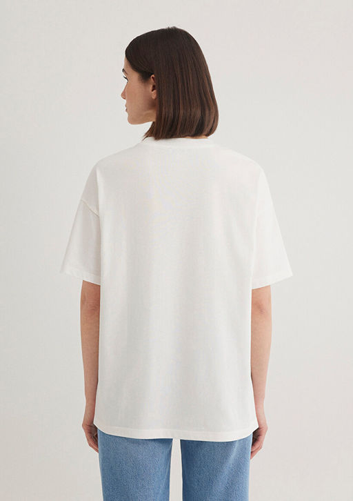 Mavi Logo Bask?l? Beyaz Tisort  фото 4